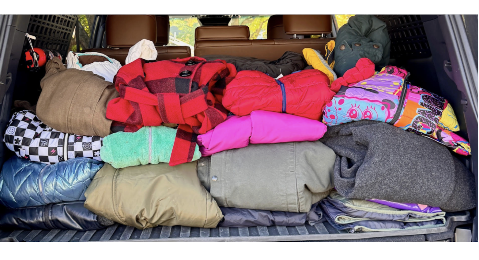 Coats collected for coat drive