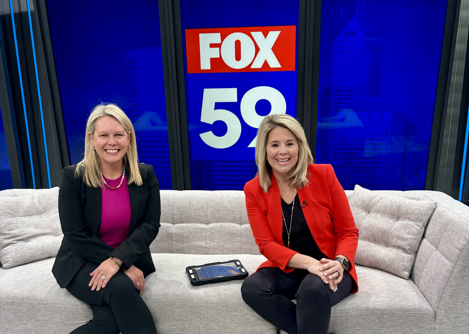 Jenni Hughes on Fox59 news