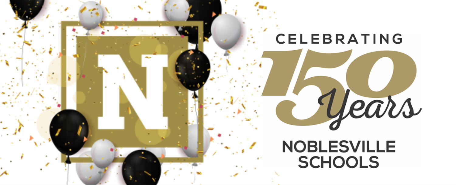 Noblesville Schools 150 Anniversary Logo