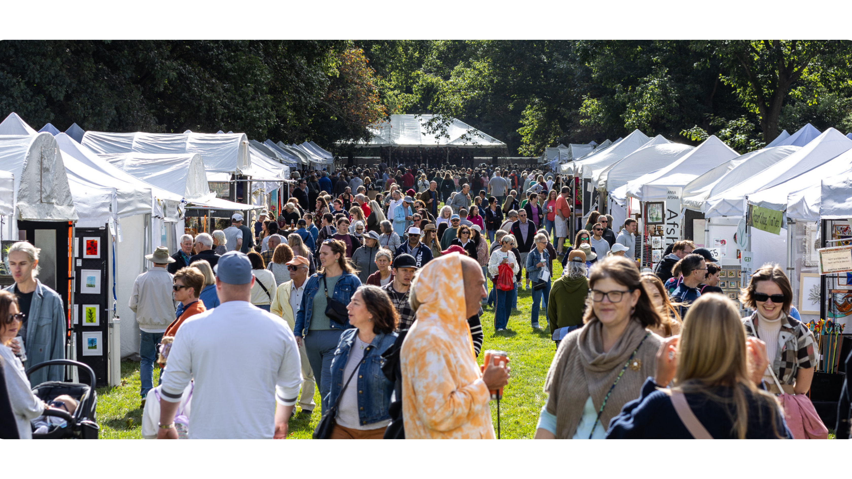 People at the Penrod Arts Fair