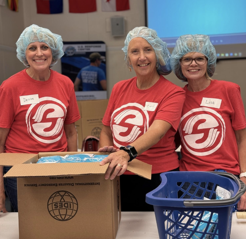 Volunteers at work