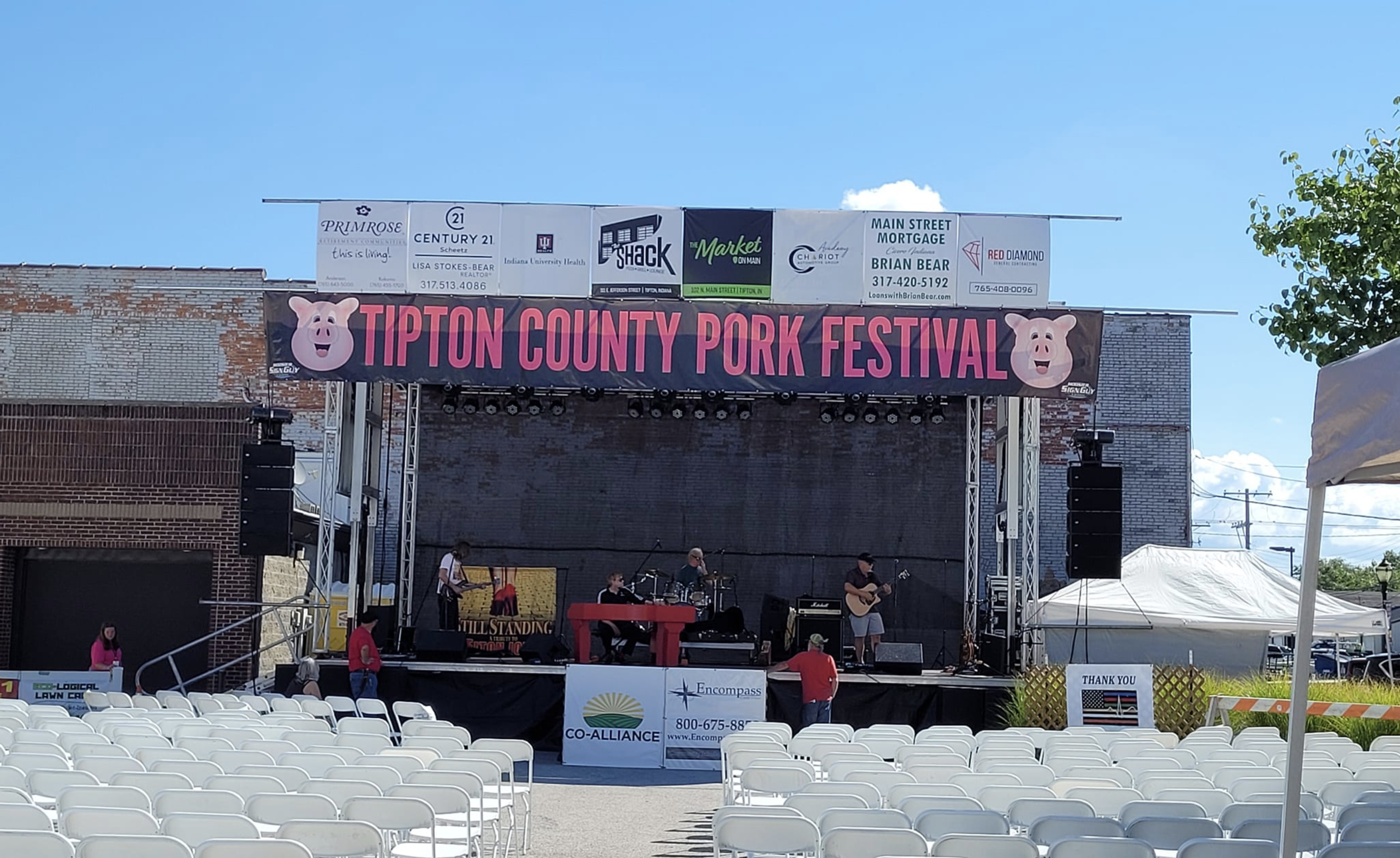 Image of the pork festival stage